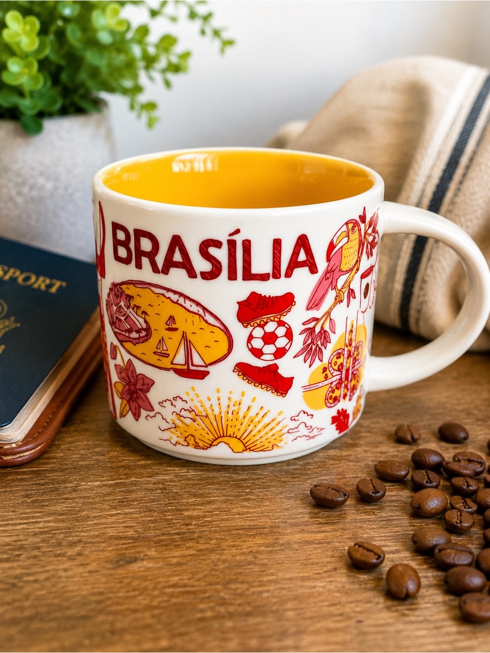 Starbucks Brasília Brazil Been There Series Mug 14oz 414mL Collector Coffee Cup